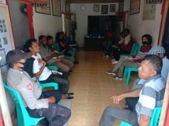 Bhabinkamtibmas Desa Lorulun Melaksanakan Pam Giat Anev Satgas Covid 19 Desa Lorulun