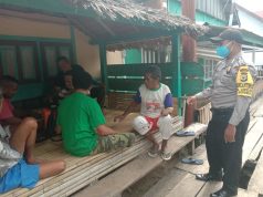 Bhabinkamtibmas Desa Lorulun Terus Gencar Mensosialisasikan Protokol Kesehatan Penanganan Covid 19