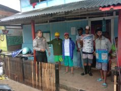 Cegah Covid 19 Dan Banjir, Bhabinkamtibmas Ajak Warganya Buang Sampah Pada Tempatnya