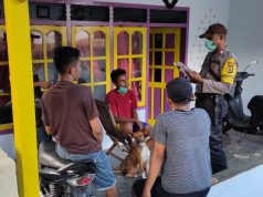 Pada Pelaksanaan Giat Binluh, Bhabinkamtibmas Desa Olilit Barat Sosialisasi Maklumat Kapolri
