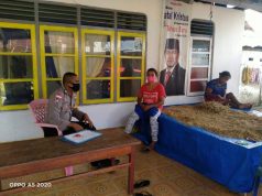 Bhabinkamtibmas Olilit Timur Terus Gencar Sosialisasi Pencegahan Covid 19