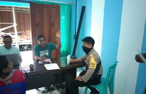 Bhabinkamtibmas Desa Sangliat Krawain Ajak Pemdes Cegah Covid 19