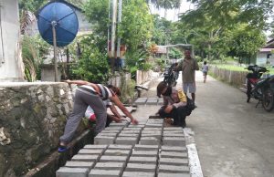 Cegah Virus Corona Terus Disuarakan Bhabinkamtibmas Sangliat Krawain