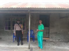 Maklumat Kapolri Tentang Cegah Covid 19 Terus Disosialisasikan Bhabinkamtibmas Desa Sangliat Krawain