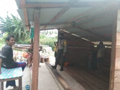 Bhabinkamtibmas Desa Sangliat Krawain Ajak Warga Cegah Covid 19 Dan Bercocok Tanam