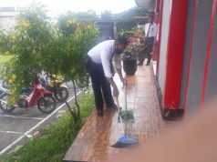 Sat Reskrim Polres MTB dALAM Mencegah Covid 19 Rutin Bersihkan Ruangan Kerja