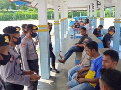 Sat Samapta Polres MTB Sosisalisasi Maklumat Kapolri Tentang Pencegahan Covid 19