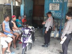 Personil Sat Binmas Polres MTB Sambangi Beberapa Warga Desa Guna Sosialisasi Pencegahan Covid 19
