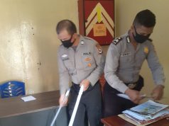 Mencegah Covid 19 Siwas Polres MTB Jaga Kebersihan Ruangan