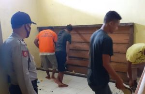 Sat Tahti Polres MTB Dalam Mencegah Covid 19 Rutin Bersihkan Ruangan Tahanan