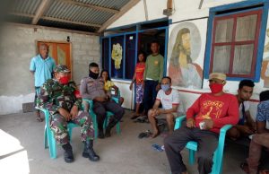 Protokol Pencegahan penularan Covid 19 Menjadi Bahan Sosialisasi Bhabinkamtibmas Desa Werain