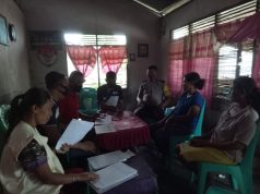Bhabinkamtibmas Werain Kawal Giat Pembagian Bantuan Pangan Non Tunai