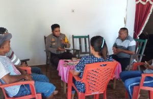 Pencegahan Virus Corona Terus Disosialisasikan Bhabinkamtibmas Desa Wowonda