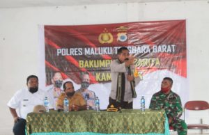 Kapolres Maluku Tenggara Barat gelar Bakumpul Bacarita Kamtibmas (BBK) di Desa Eliasa Kecamatan Selaru