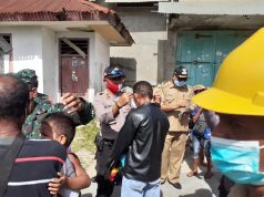 Bhabinkamtibmas Ritabel bersama Forum Koordinasi Kecamatan Tanut Kampanye Protokol Kesehatan Covid – 19