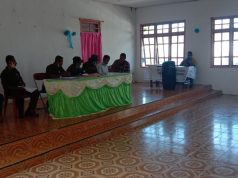 Bhabinkamtibmas dan Babinsa Romean kawal jalannya Rapat Pembentukan Panitia Pilkades.