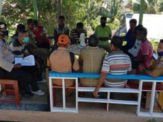 Bhabinkamtibmas Adodo Molu hadiri giat pertemuan Tim Gustu Adodo Molu.
