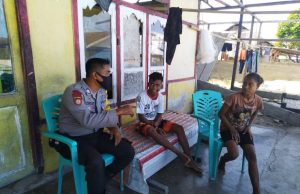 Bhabinkamtibmas Amdasa giat New Normal kepada warga