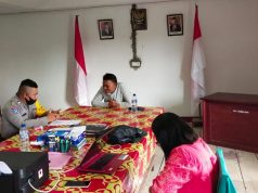 Bhabinkamtibmas Kelurahan kordinasikan Penerapan Skenario New Normal bersama Lurah