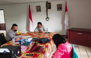 Bhabinkamtibmas Kelurahan kordinasikan Penerapan Skenario New Normal bersama Lurah