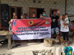 Bhabinkamtibmas Lermatang kembali laksanakan Sosialisasi Saber Pungli kepada warga