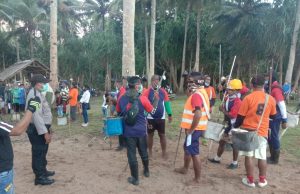 Giat Festival Bameti Desa Lorulun mendapatkan Pengamanan Bhabinkamtibmas
