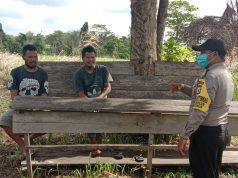 Bhabinkamtibmas Lorulun sambangi warga dan imbau bercocok tanam