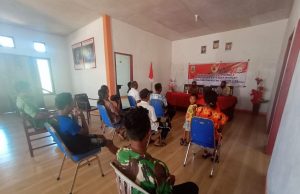 Bhabinkamttibmas Matakus giat Sosialisasi Saber Pungli