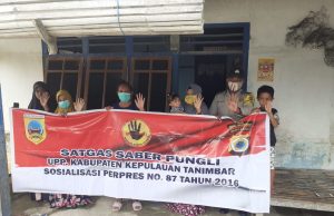 Bhabinkamtibmas Ritabel Giat Sosialisasi Saber Pungli