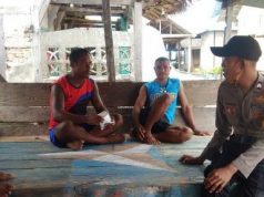 Bhabinkamtibmas Waturu sambangi Pemuda dan binlun New Normal