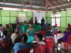 Bhabinkamtibmas Waturu hadiri dan amankan giat Penjaringan Balon Kades