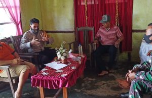 Problem Solving Bhabinkamtibmas Wowonda dan Babinsa terhadap dugaan Pencemaran nama baik warga.