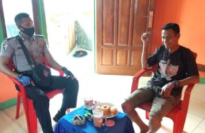 Koordinasi Penyelesaian Permasalahan di Desa, Bhabinkamtibmas Batu Putih Sosialisasi New Normal