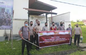 Polres MTB Giat Bhakti Sosial fisik di Gereja Damai GPM Saumlaki songsong hari Bhayangkara ke – 74