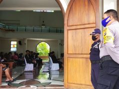 Kabag Sumda Polres MTB Pimpin giat Pengamanan Ibadah Peneguhan Sidi pada Gereja Ebenhaezer Saumlaki