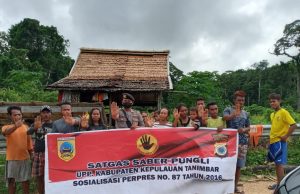 PS. Kanit Binmas Polsek Nirunmas Giat Sosialisasi Saber Pungli