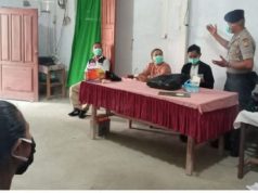 Personil Polsek Nirunmas Polres MTB laksanakan Sosialisasi New Normal kepada Perangkat Pelayan Gereja Jemaat Tutukembong