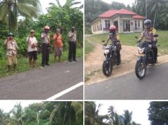 Polsek Nirunmas laksanakan Patroli berikan rasa aman kepada masyarakat di tengah Pandemi Covid-19.