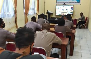 Personil Bag Sumda dan Seksi Propam ikuti giat Vidcon
