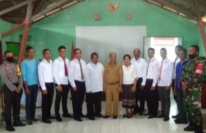 Bhabinkamtibmas Hadiri Sekaligus Pam Pengukuhan Panitia Pemilihan Kepala Desa Kabiarat