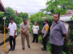 Bhabinkamtibmas Kelurahan Saumlaki Kawal Dan Pam Giat Pengukuran Batas Tanah