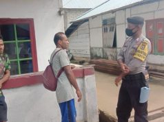 Bhabinkamtibmas Desa Lelingluan Gencara Mensosialisasikan New Normal
