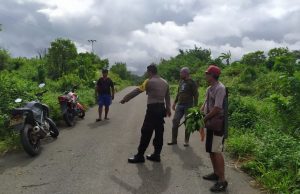 Cegah Konflik, Bhabinkamtibmas Desa Lermatang Terjun Langsung Ke Lokasi Sengketa