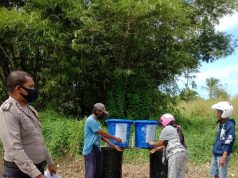 Protokol Kesehatan Cegah Covid 19 Terus Menjadi Sasaran Giat Bhabinkamtibmas Desa Lorulun