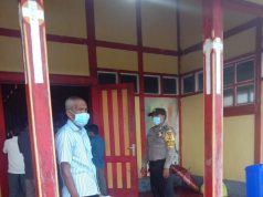 Bhabinkamtibmas Desa Lorulun Melaksanakan Pam Ibadah Minggu Pada gereja St.Petrus Paulus Lorulun