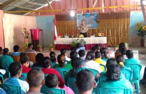 Bhabinkamtibmas Atubul Dol Amankan Kegiatan Jambore TP. PKK Desa