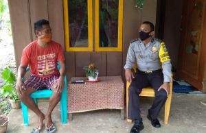 Giat Sambang Bhabinkamtibmas Kabiarat sampaikan New Normal