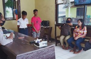 Bhabinkamtibmas Lauran Selesaikan Persoalan Pelayanan Pengaduan/Laporan Dugaan Tindak Pidana Kekerasan Bersama Terhadap Anak