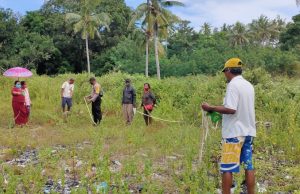 Bhabinkamtibmas Olilit Barat amankan Giat Pengukuran lahan