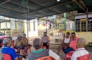 Bhabinkamtibmas Olilit Timur dalam Giat DBK